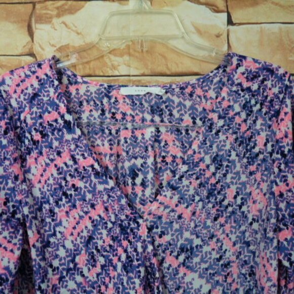 LUSH Multicolor Chevron Blouse Small - Picture 8 of 8